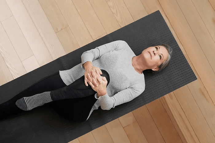 lady stretching